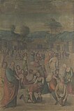 Lorenzo Costa, The Story of Moses (The Israelites gathering Manna), After 1508