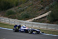 Rubens Barrichello testing at Jerez, February