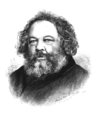 Woodcut of Bakunin