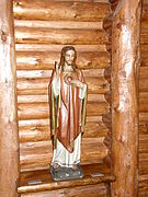 Chapel of the Sacred Heart (Grand Teton National Park, WY) - statue Christ showing His Sacred Heart.jpg