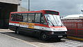 English: Wilts & Dorset 2543 (N543 UFX), an Optare MetroRider, in Salisbury, Wiltshire, parked up in the company's bus depot, situated off Castle Street. All the Wilts & Dorset Optare MetroRiders have now been withdrawn.