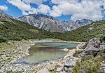 Thumbnail for File:Blue Lake in Mount Cook National Park.jpg