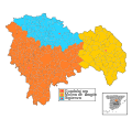 Judicial districts in Guadalajara province (with municipalities).