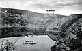 Lacul 2 Durgău şi instalaţiile de suprafaţă ale ocnei Iosif (1916)