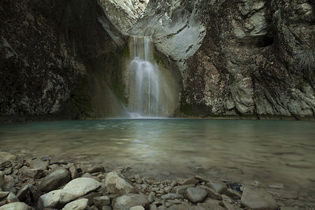 A waterfall in Iraqi Kurdistan by User:Mustafa Khayat