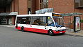 English: Travel Surrey 8850 (YP02 LCC), an Optare Solo, in Staines bus station, Surrey, on route 438.