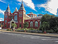 A front view of the Arts and Industries building