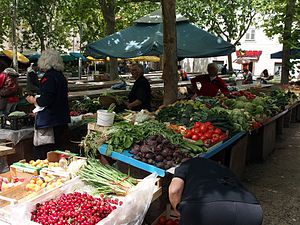 Market of vegetables