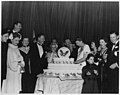 Bickford fifth from left at a 1945 function for Eleanor Roosevelt with other Hollywood performers