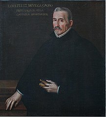 Félix Lope de Vega y Carpio. Obra anónima de la década de 1630.