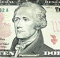 Hamilton on a 10 bill.