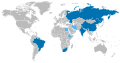 Map without Antarctica