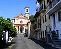 La chiesa parrocchiale e il municipio