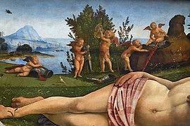 Venus, Mars and Cupid by Piero di Cosimo (Gemäldegalerie, Berlin) 9543.jpg