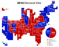 Electoral vote cartogram