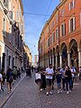 Via Emilia Centro, Portici del Collegio.