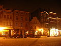 Polski: Rynek nocą English: Market place at night