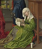 Rogier van der Weyden, The Magdalen Reading, before 1438 date QS:P,+1438-00-00T00:00:00Z/7,P1326,+1438-00-00T00:00:00Z/9