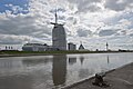 Bremerhaven skyline with Havenwelten