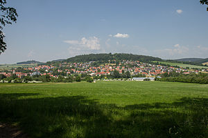 Burgstall Landeck - Ansicht des Berges Landeck aus südlicher Richtung (Juni 2013)