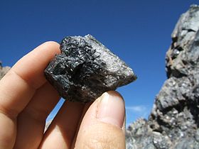 Obsidian from Panum Crater, Mono Lake.