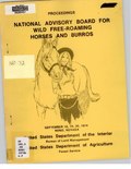 Thumbnail for File:Proceedings - National Advisory Board for Wild Free-Roaming Horses and Burros - September 18, 19, 20, 1974, Reno, Nevada (IA proceedingsnation00nati).pdf