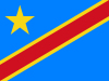 Flagge von Demokratische Republik Kongo