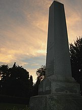 Sunset seen from Grand Army of the Republic Cemetery Park, Capitol Hill