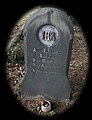 Anne Darwin's grave in the Priory Church Yard, Great Malvern, Worcestershire, England