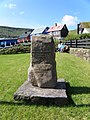 A memorial in Sandvík, in memory of Martin Joensen, a writer from Sandvík.