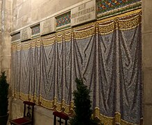 Mosaics in the Chapel of the apparition of Our Lady of the Pillar to Saint James the Greater, unknown artist (20th-century).