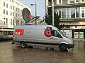 TV Sat Link Van outside Liverpool Crown Court