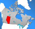 Location in Canada