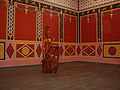 Interior of the reconstructed temple at Pommern.