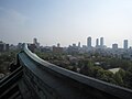 View towards downtown Nagoya, from the main keep