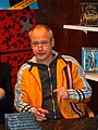 English: Robert Gustafsson (1964-), comedian from Skövde.