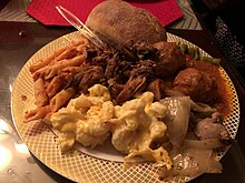 2019-12-24 20 34 28 A plate of dinner food in Hamilton Township, Mercer County, New Jersey.jpg