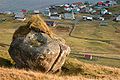 Sandvík, seen from the mountain Borgin, north of the village.