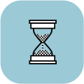 Hourglass cursor.