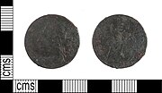 Thumbnail for File:Post Medieval Coin, Farthing of Charles II (FindID 554212).jpg