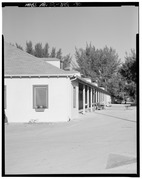 VIEW EAST TYPICAL BARN- CD-E. - Hialeah Park Race Track, East Fourth Avenue, Hialeah, Miami-Dade County, FL HABS FLA,13-HIAL,1-90.tif