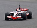 Kovalainen testing at Silverstone, 2008