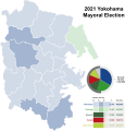 2021 Yokohama Mayoral Election, winner vote share