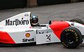 Bruno Senna demonstrating the MP4/8 (1993) at the 2010 Goodwood Festival of Speed.