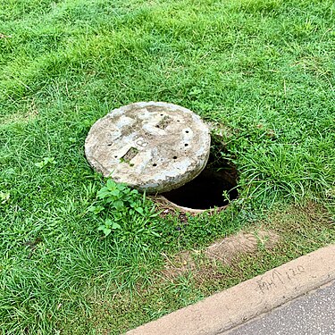 A manhole cover at Abuja, Nigeria