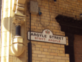 Argyle Street sign, Wrexham