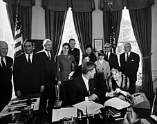 President John F. Kennedy Signs Bill to Establish the Woodrow Wilson Memorial Commission (01).jpg