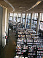 Interior of the médiathèque Jean-Jacques Rousseau in Chambéry, France