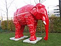 Elephant in front of the Landesvertretung Niedersachsen+