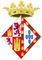 Coat of Arms of Joan of Portugal As queen consort